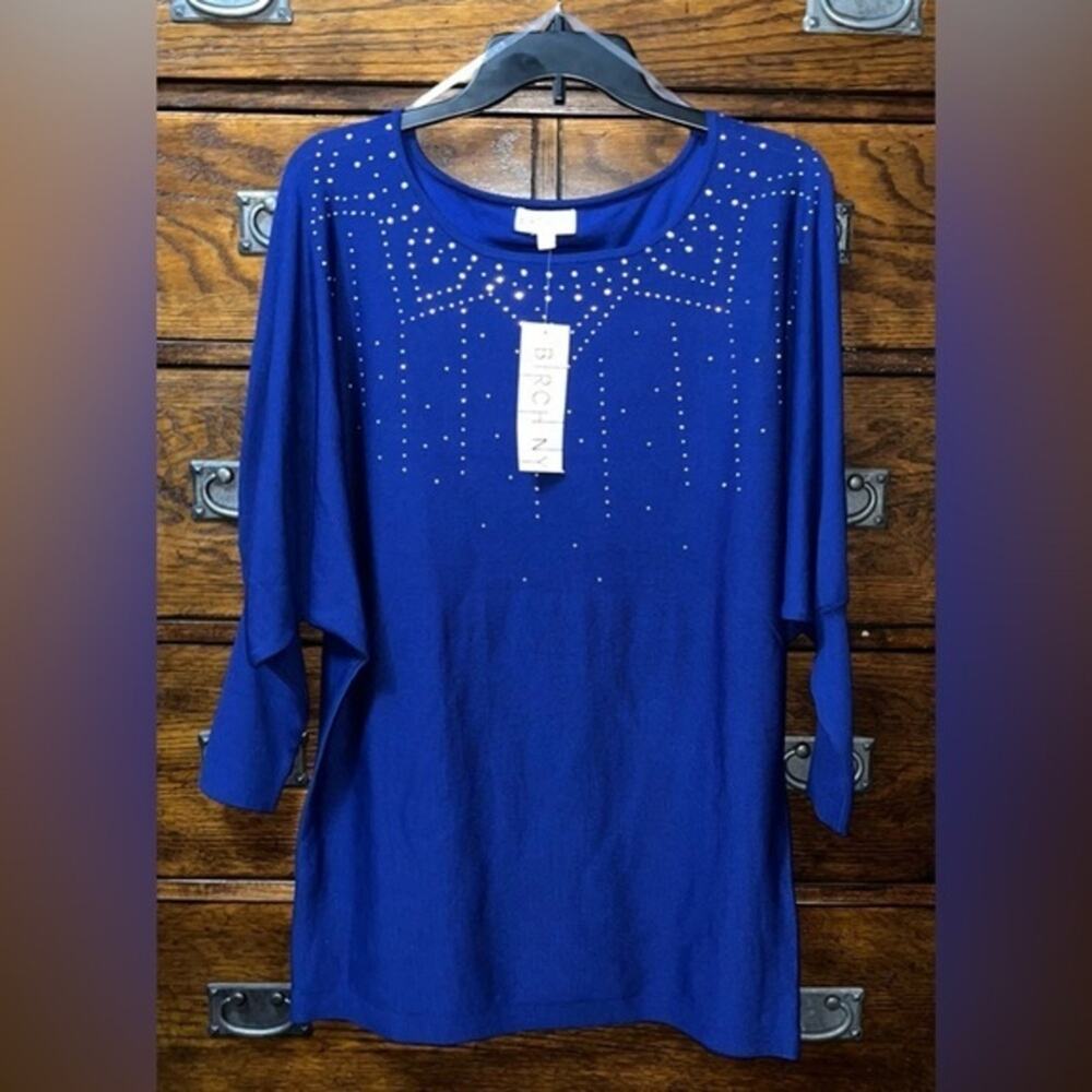 NWT! Birch NY Cowl Neck Tunic Sweater 27”
